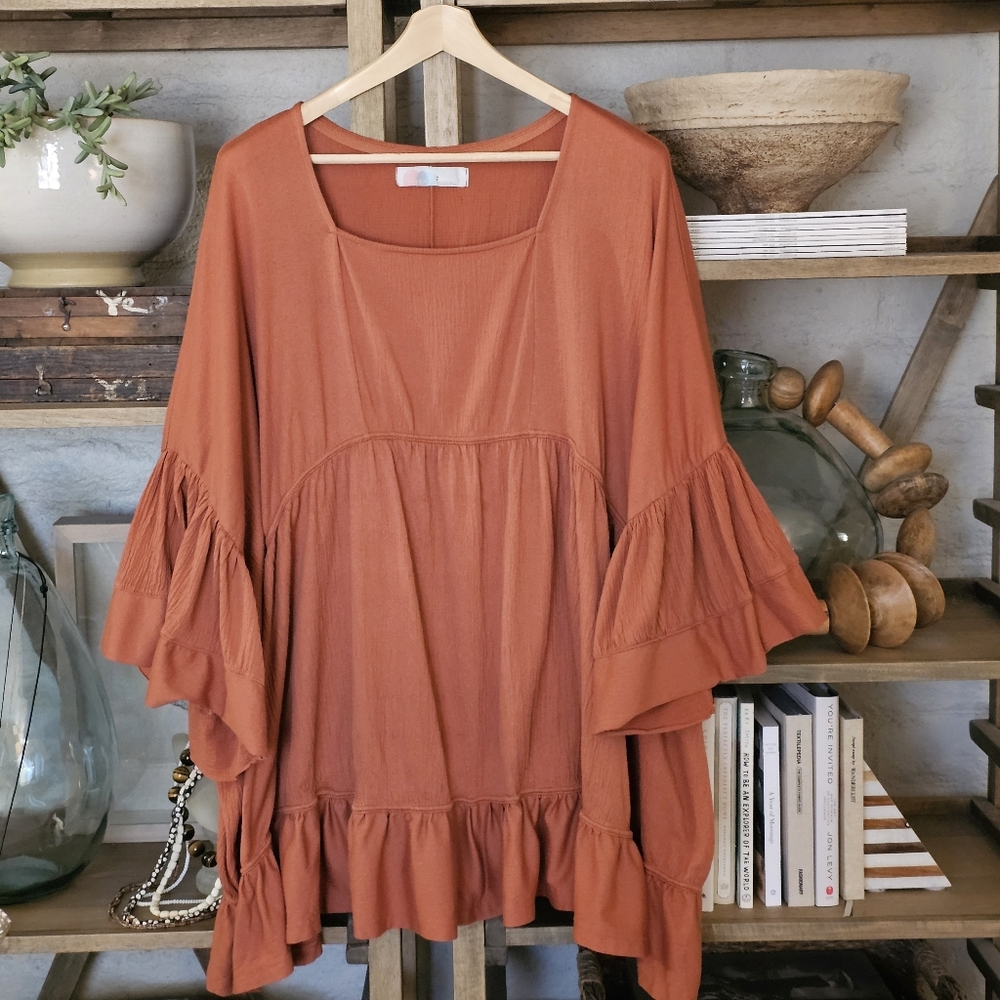 Free People El Mar Mini Dress Coral NWOT Size S